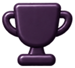 The original plum trophy icon from the JoftShish Mini App